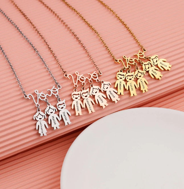 Colar Personalizado com Nome e Pedra de Nascimento – Presente Dia das Mães