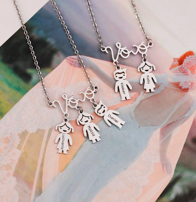 Colar Personalizado com Nome e Pedra de Nascimento – Presente Dia das Mães