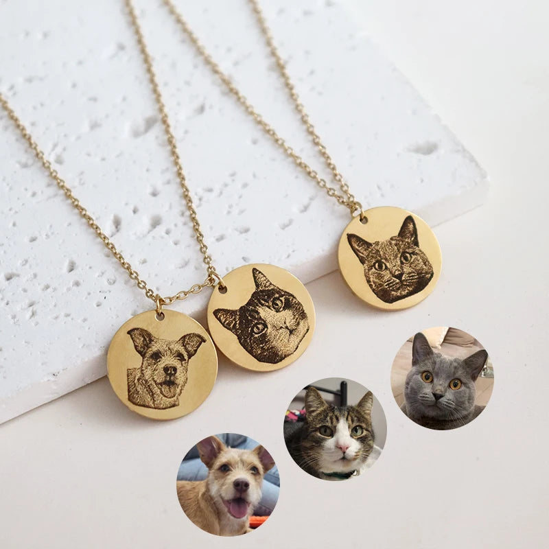 Pingente com Foto e Nome Gravado – Colar Personalizado, Presente Memorável