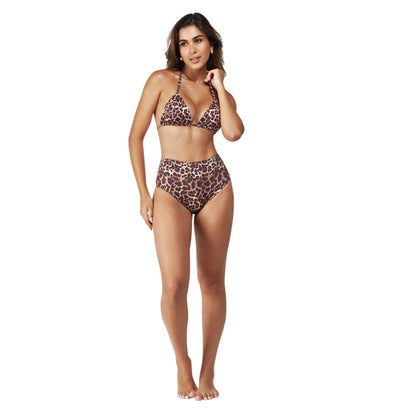 Biquini Cortininha Hotpants Animal Print