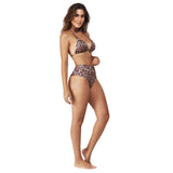 Biquini Cortininha Hotpants Animal Print