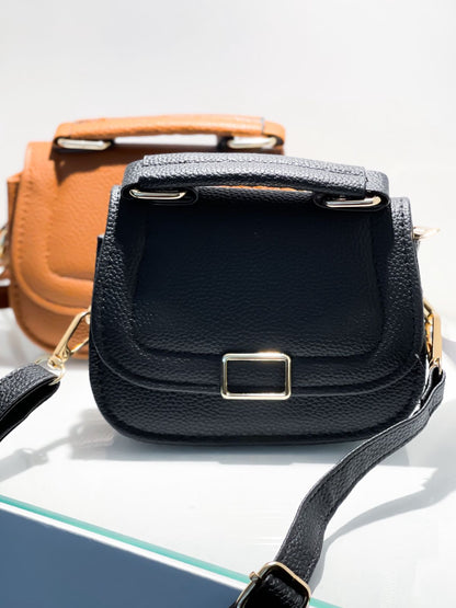 Bolsa Pequena Redonda em Couro Sintético com Alça Ref. 1625