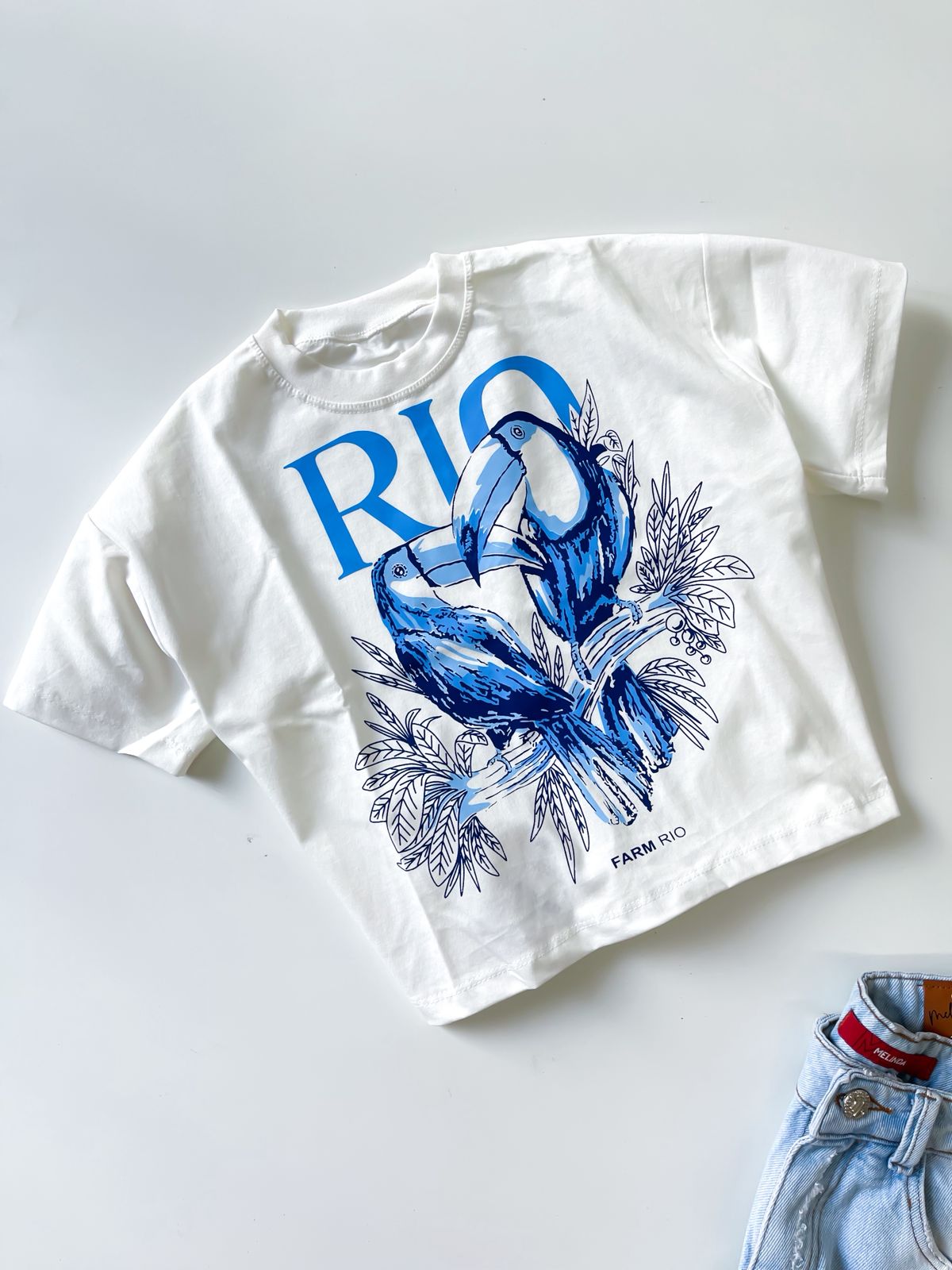 T- Shirt Cropped Estampas Tropical Ref. 809